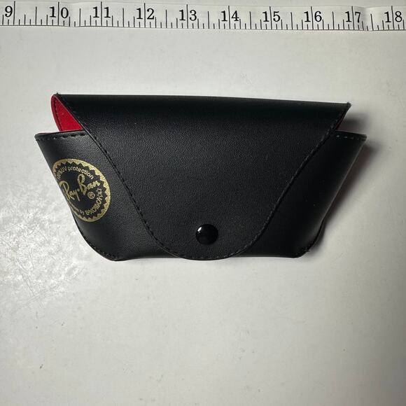 Ray Ban Sunglasses case only black/red EUC  case for many styles - Picture 1 of 5